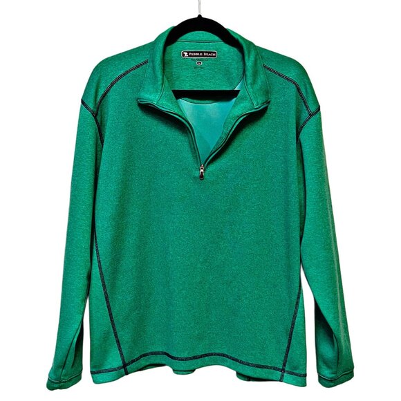 Pebble Beach Performance Pullover Sweatshirt Long Sleeve 1/4 Zip Golf Jacket - Picture 6 of 10
